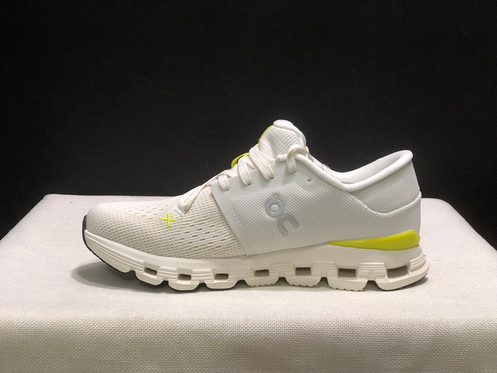 On Cloud X 4 Sneakers, White and Yellow