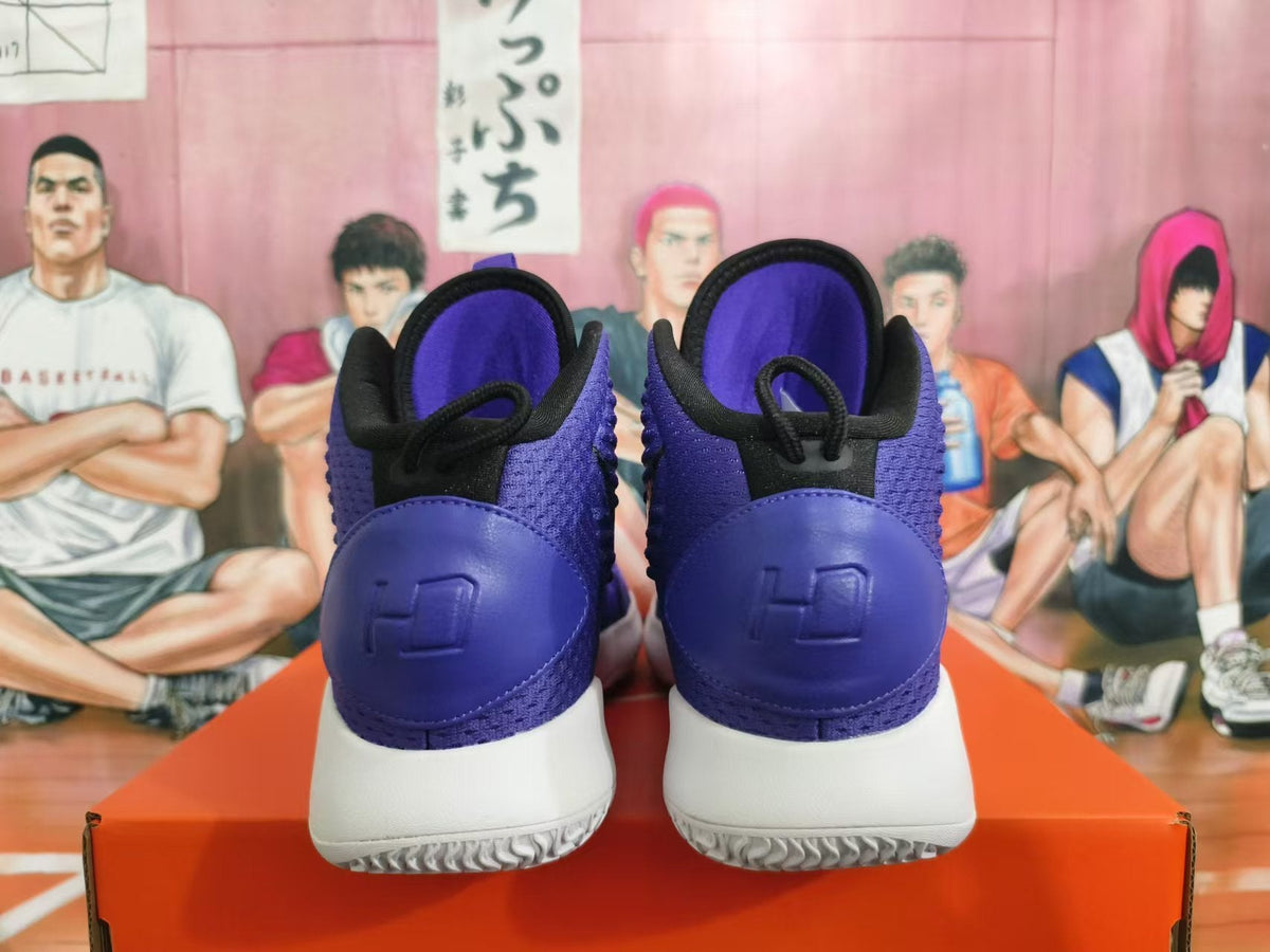 Nike Hyperdunk Basketball Shoes, Purple and White