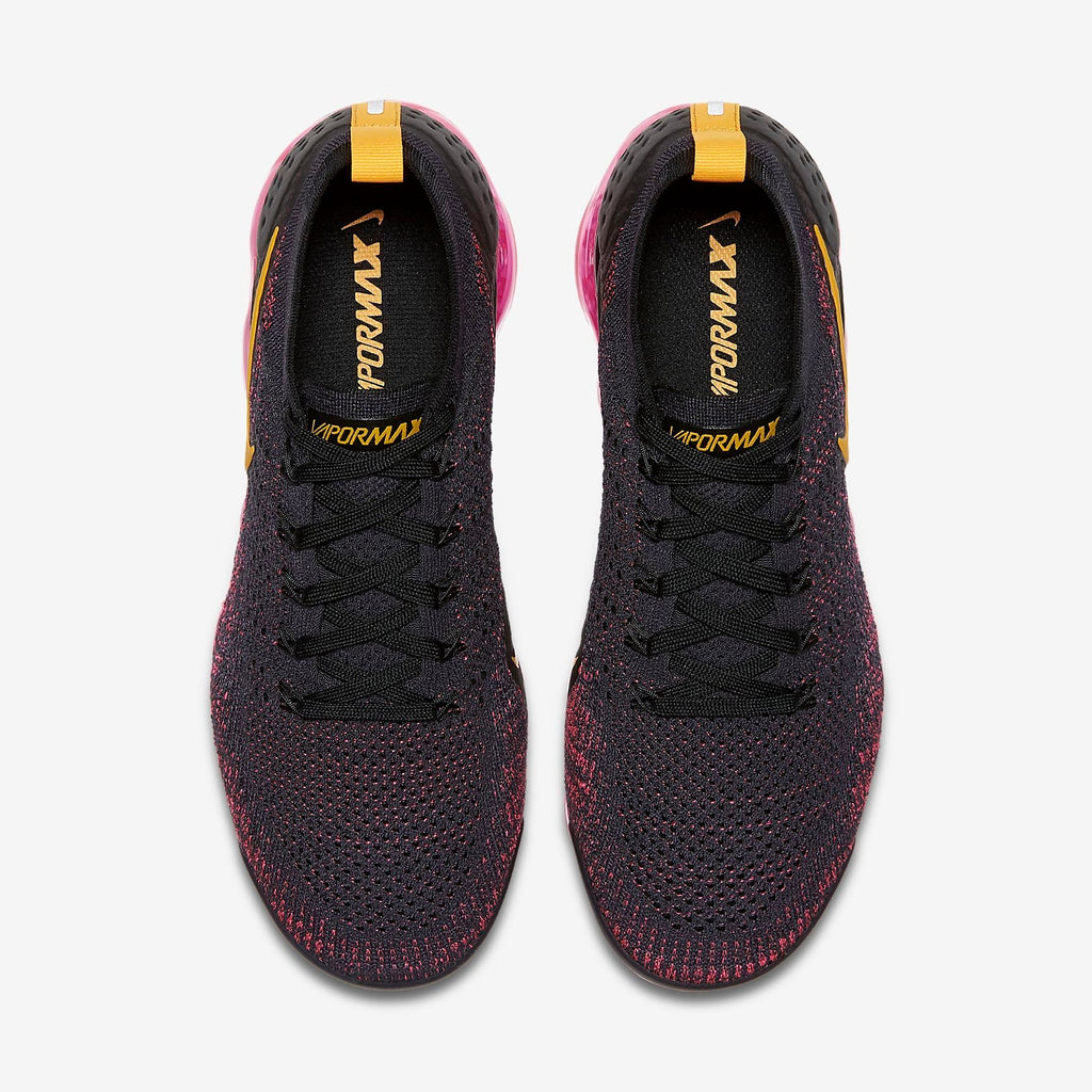 Nike Air VaporMax Flyknit 2 Running Shoes Black Yellow