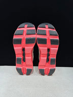 On Cloudmonster Sneakers in Light Gray and Coral