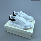 Alexander McQueen Oversized Low-Top Sneakers, White and Black HL281000308