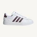 Adidas Women's White/Aurora Metallic Grand Court 2.0 Sneakers, ID2978