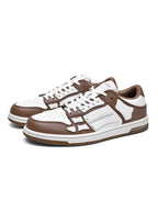 AMIRI Low-Top Sneakers in Brown and White