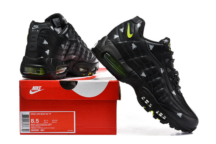 Nike Air Max 95 TT Black Sneakers with Volt Accents