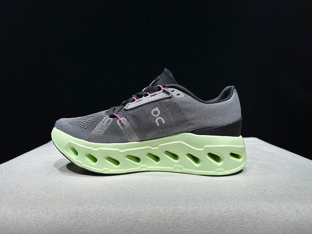 On Cloud eclipse Running Shoes in Gray and Lime