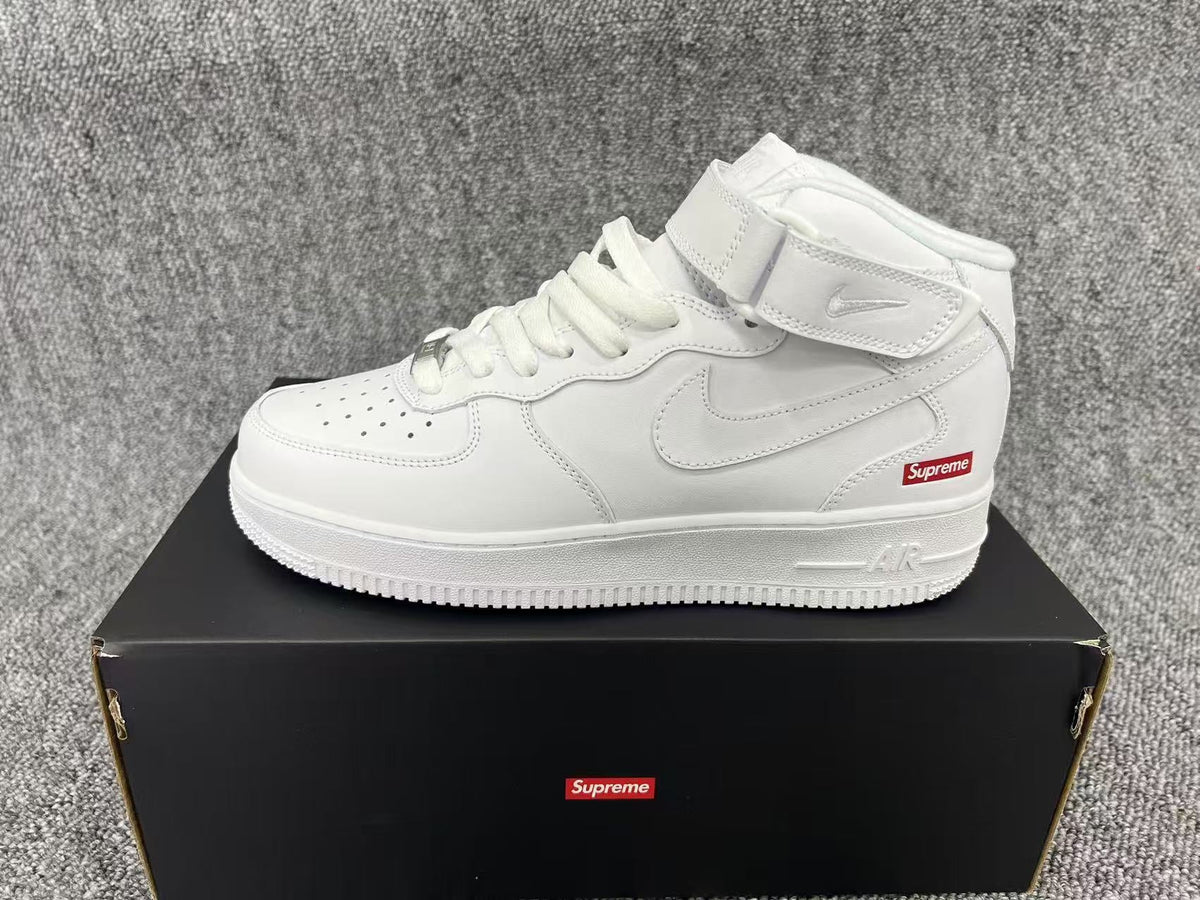 Nike Air Force 1 Mid Supreme White Sneakers FZ8784-100
