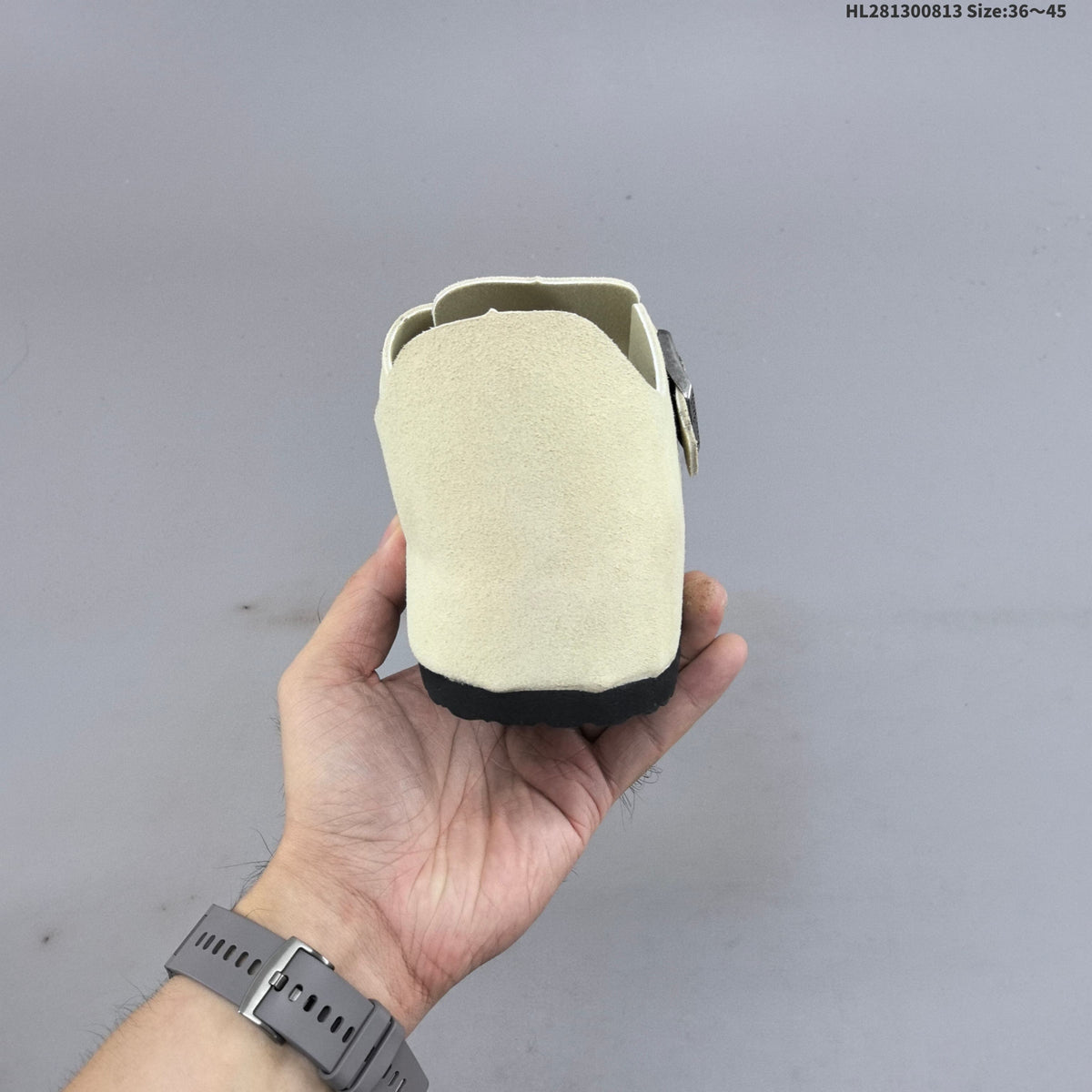 Birkenstock Boston Shearling Clog in Cream Suede