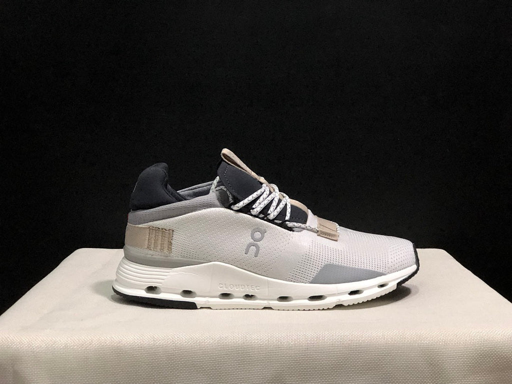 On Cloudnova 1 Sneakers in White and Sand
