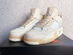 Jordan 4 Retro Off-White Sail Sneakers