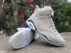 Jordan Air Jordan 6 Gray Navy High-Top Sneakers