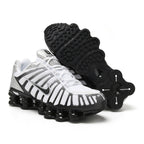 Nike Shox TL Sneakers in White and Red