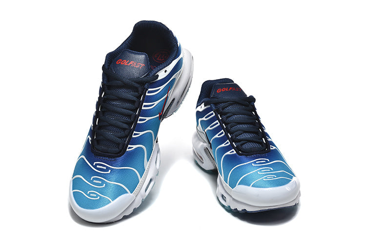 Nike Air Max Plus Blue White Running-Style Sneakers