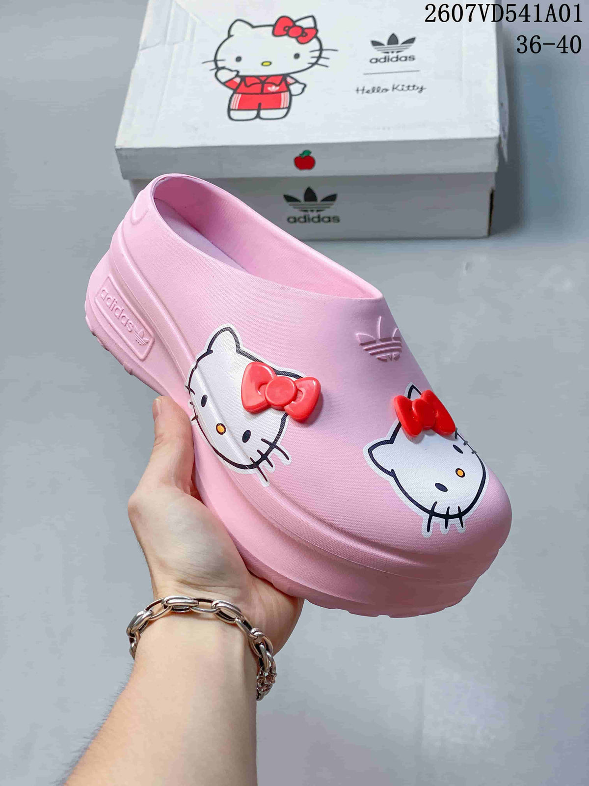 adidas x Hello Kitty Pink Platform Mule Clogs 07VD541A01