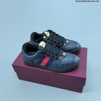 Gucci Screener Distressed Low-Top Sneakers
