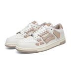 AMIRI Low-Top Sneakers in White and Beige