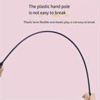 Double-Sided Rainbow Ribbon Wand Cat Toy