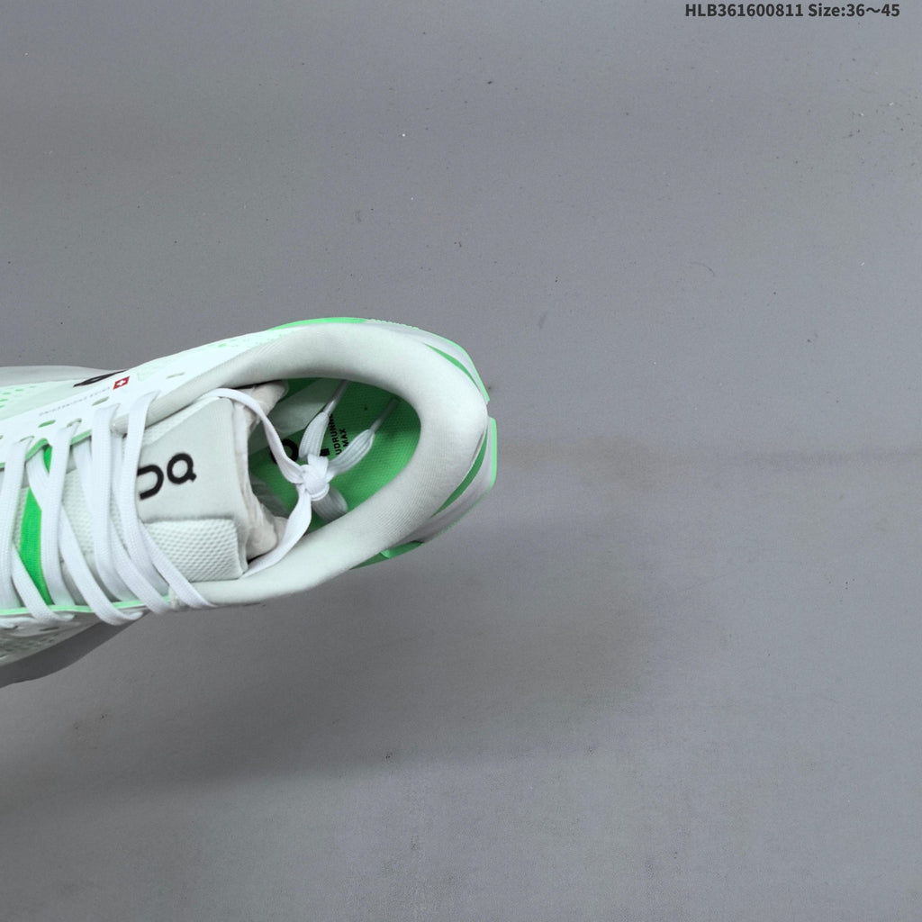 On Cloudrunner 3 Max Running Shoes White Green