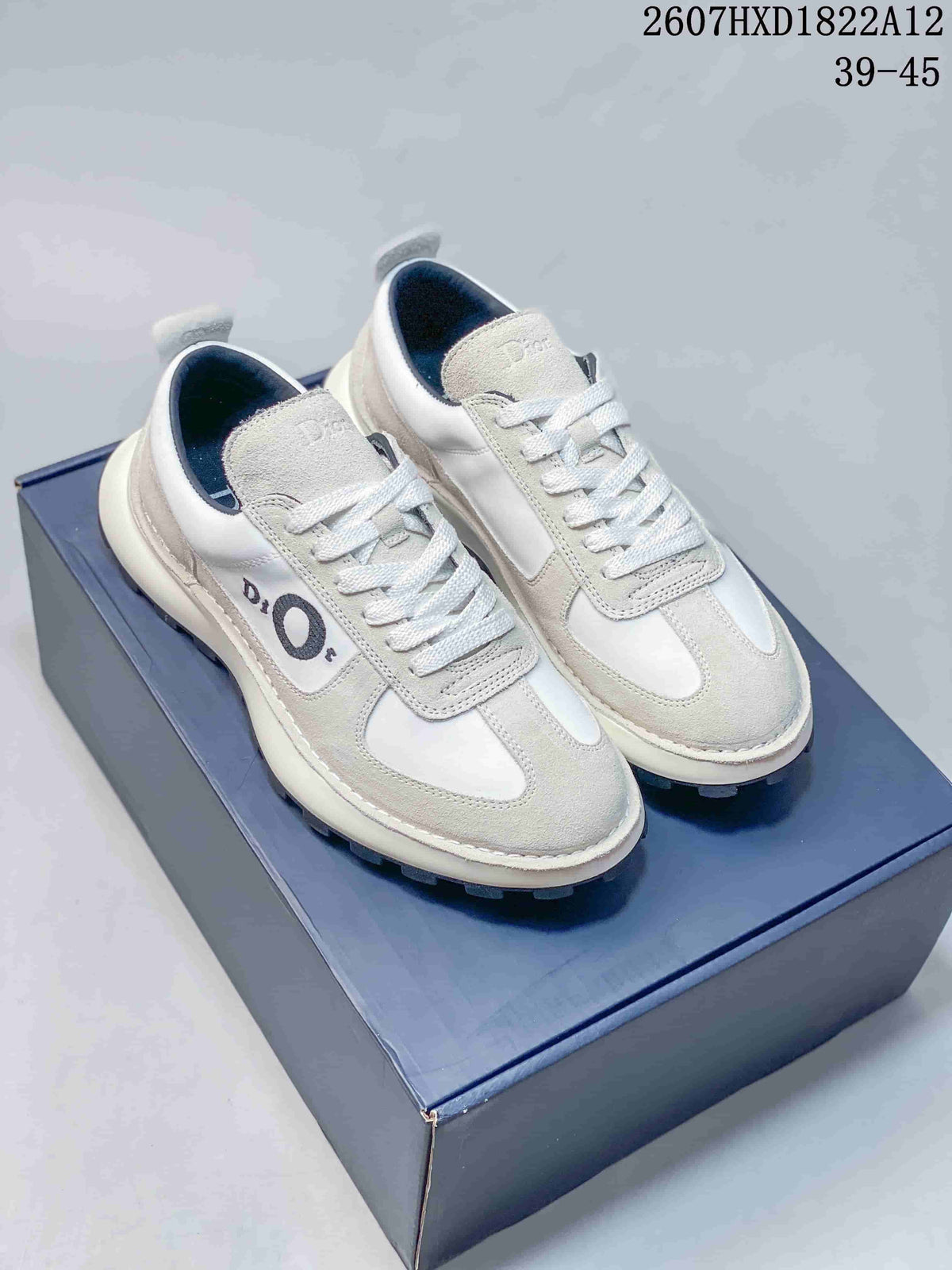 Dior Squash Retro Suede Sneakers White Style 2607HXD1822A12