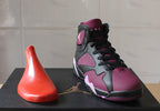 Air Jordan 7 Mulberry Black and Burgundy High-Top Sneakers