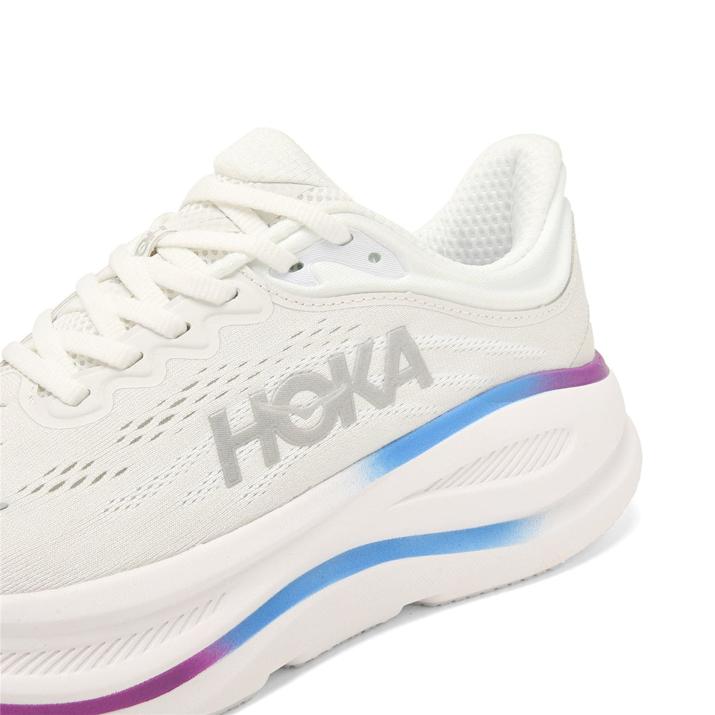 HOKA Bondi 9 White Rainbow Running Shoes 1162012-CYWH