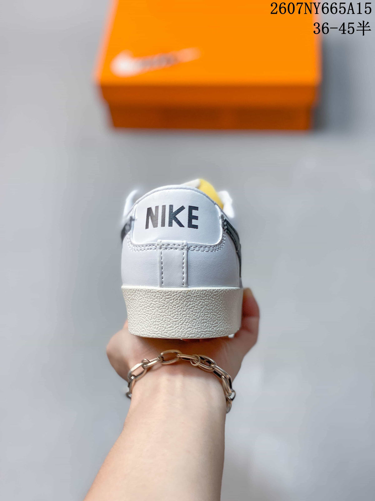 Nike Blazer Low Premium Sneakers White Black CI9888-001