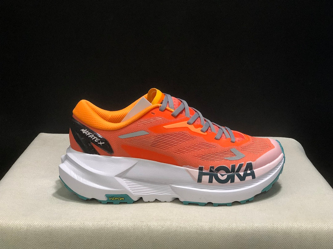 HOKA Mafate X Trail Running Shoes in Orange