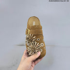 GG-CC Firework Embellished Brown Mule Clogs