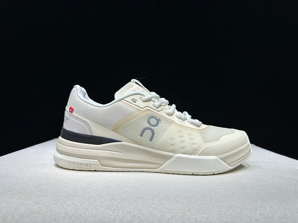 On The Roger Advantage Pro Sneakers in Cream and Black