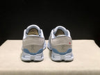 On Cloud X 4 Sneakers in Silver and Blue