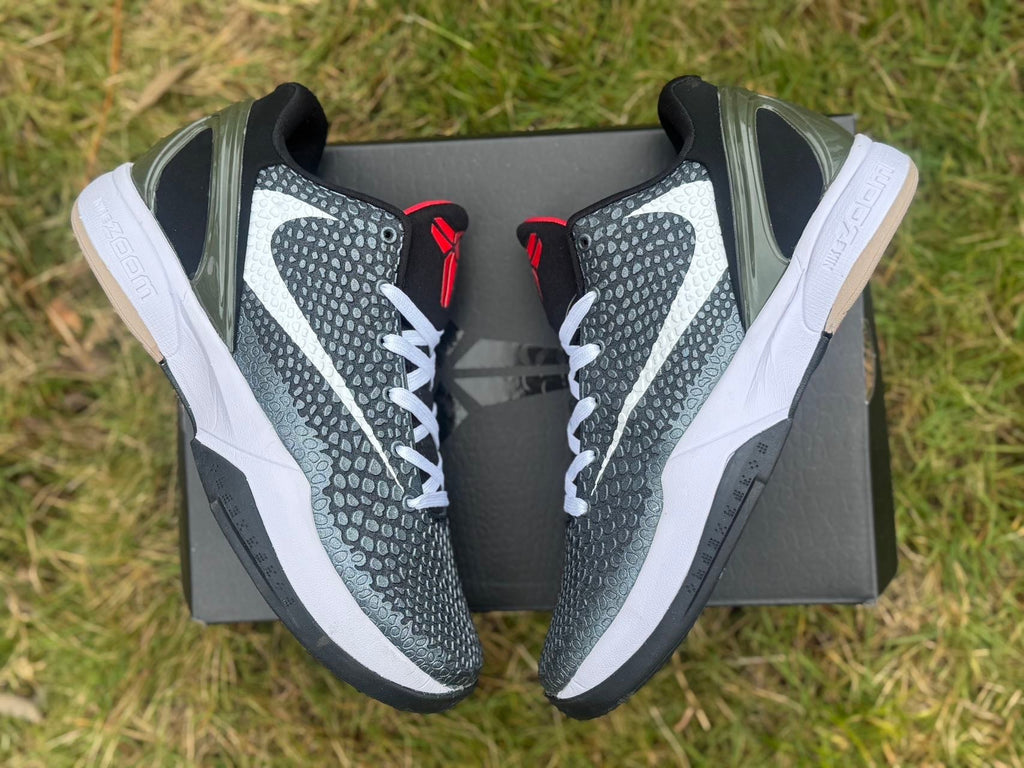 Nike Kobe 6 Basketball Shoes Black White Red