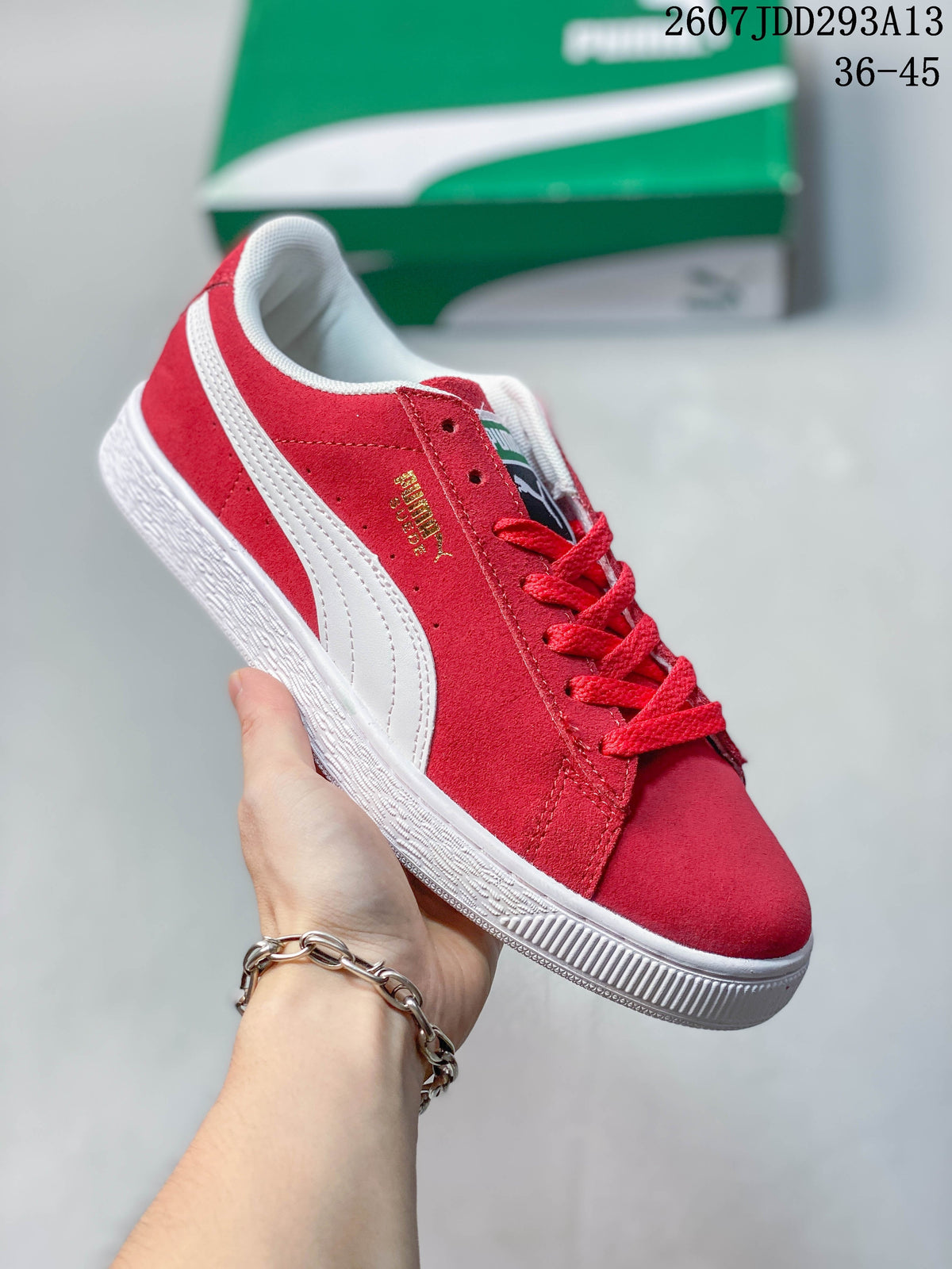 PUMA BMW MMS Suede XL Sneakers Red White