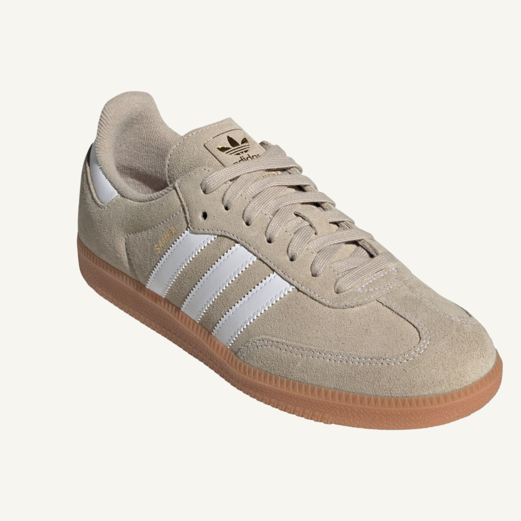 Adidas Originals Men's Khaki/White/Gum Samba OG Sneakers, KK2272