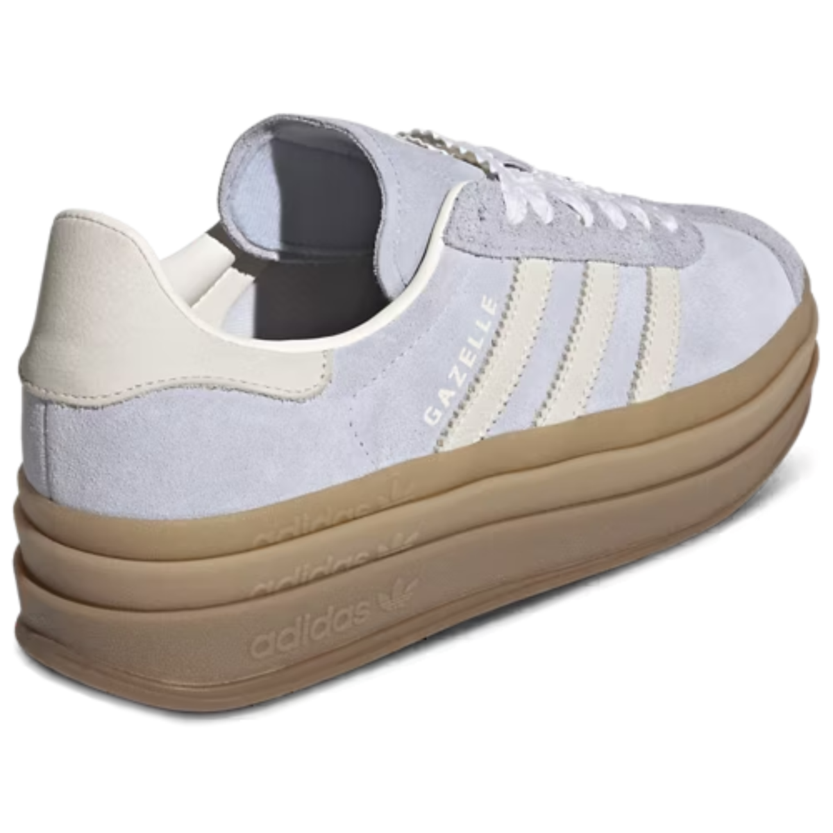 Adidas Originals Women's Blue/Cream Gazelle Bold Sneakers, IH4210