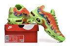 Nike Air Max Plus Sneakers in Volt Green and Orange