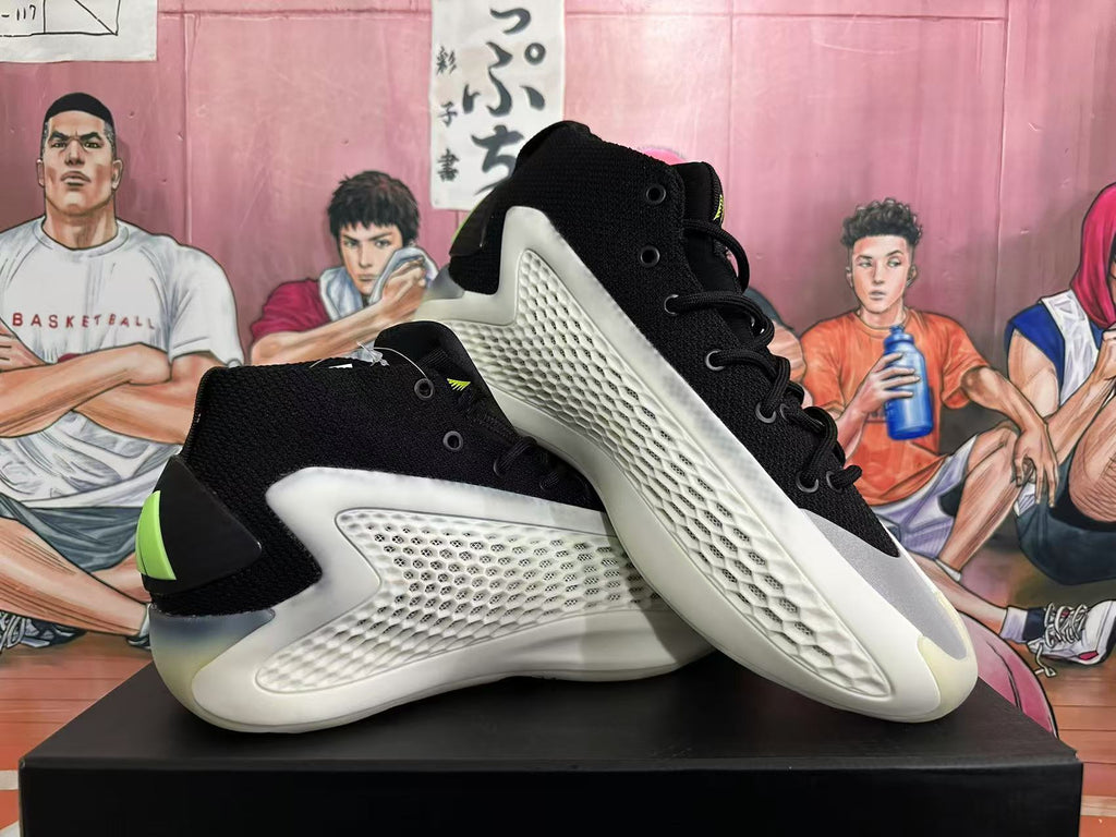 Adidas Basketball Shoes Black White and Gray