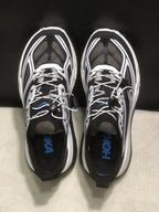HOKA Stinson One 7 Black and White Trail Sneakers