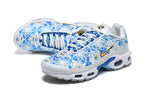 Nike Air Max Plus White Blue Pattern Sneakers