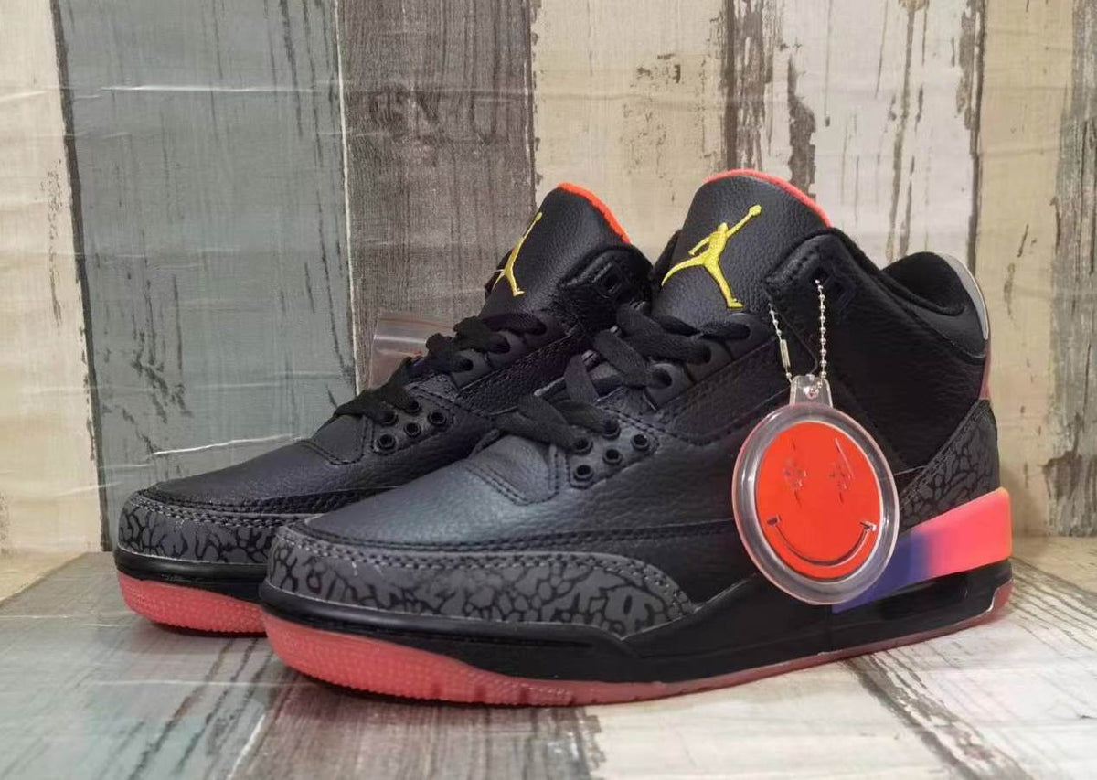 Jordan 3 Black Multicolor Men's Sneakers