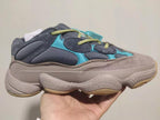 Adidas Yeezy 500 FV2105 Sneakers in Gray and Turquoise