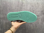Jordan 1 Low Cool Grey Sneakers with Mint Green Sole
