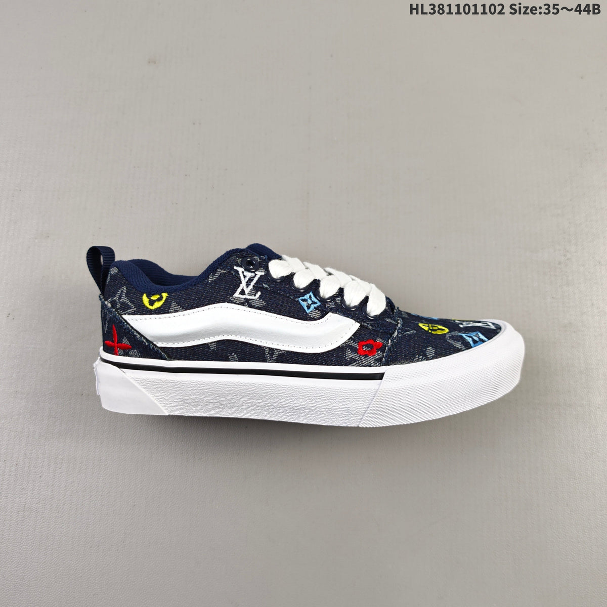 Vans Knu Skool Low-Top Sneakers in Monogram Print
