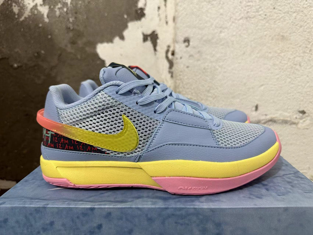 Nike Ja 1 Basketball Shoes Blue Yellow Pink