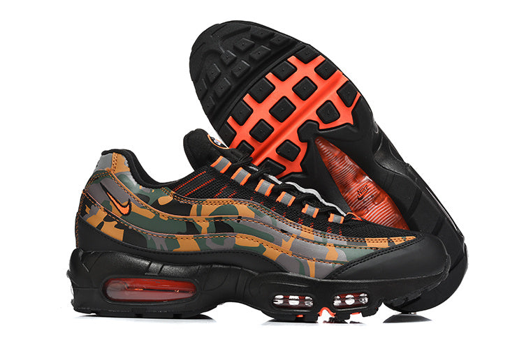 Nike Air Max 95 TT Camo Sneakers Black Orange