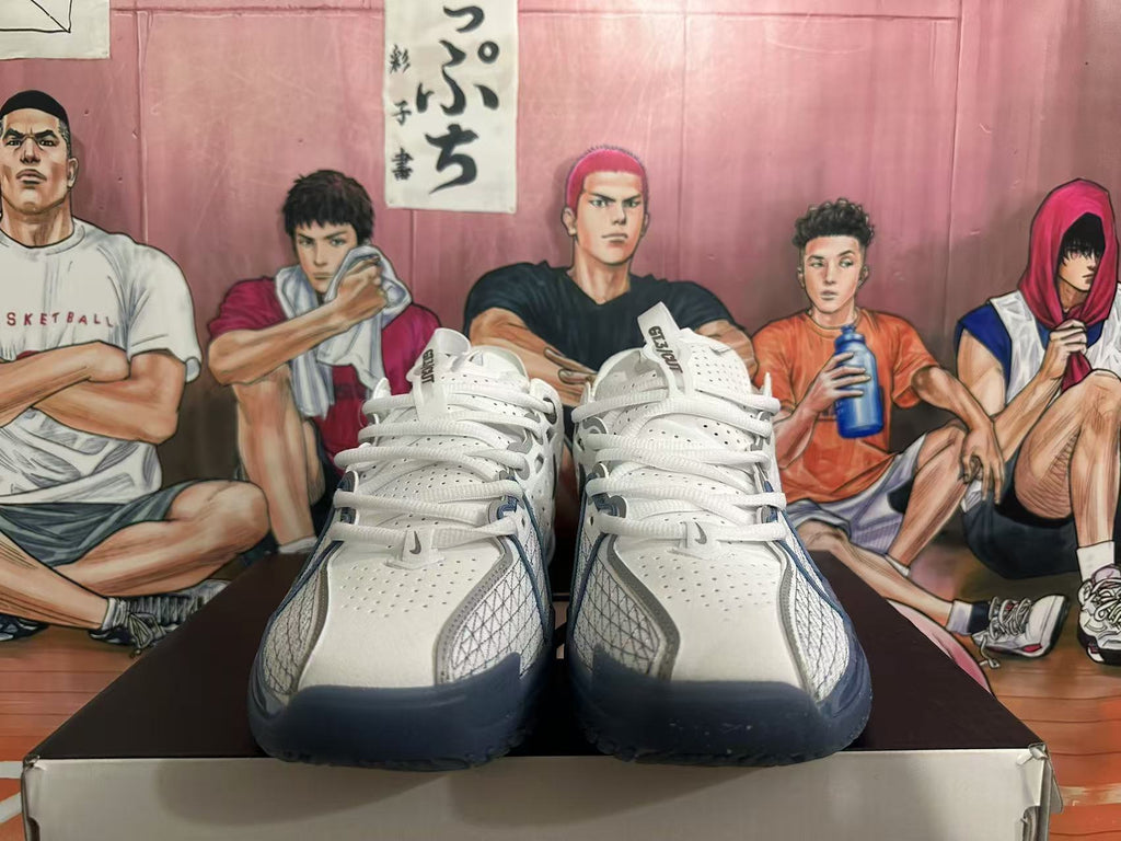 Nike GT Cut 3 Basketball Shoes White and Blue