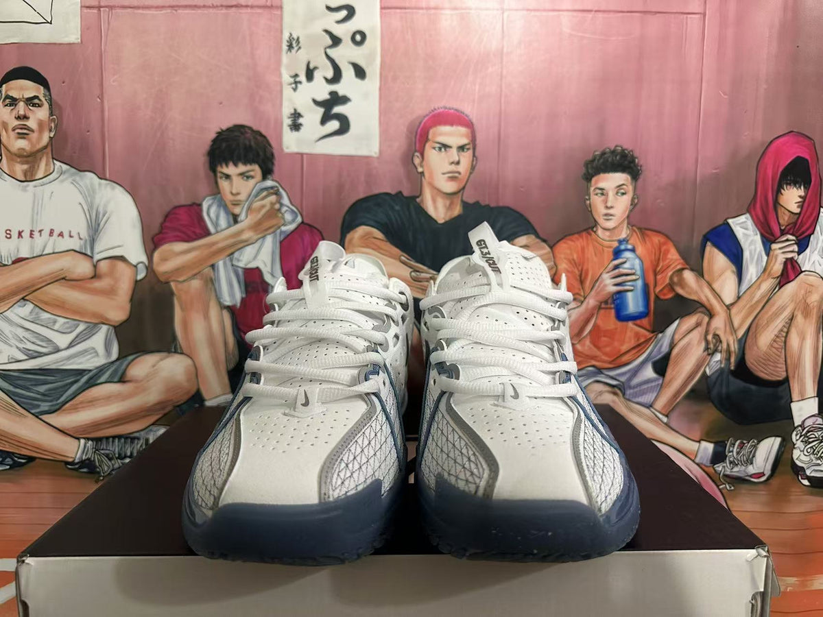Nike GT Cut 3 Basketball Shoes White and Blue