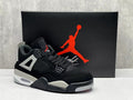 Jordan AJ4 Black Cement Black and Grey Sneakers