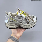 GGCC G26U8612 Women's Retro Chunky Sneakers, Gray and Yellow