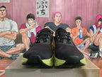 On Running Cloudmonster Sneakers Black and Lime Green
