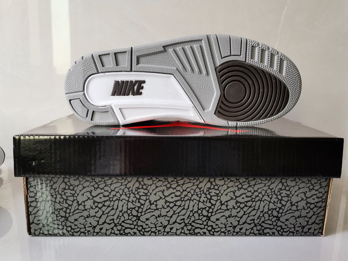 Air Jordan 3 Retro SP Sneakers in Sail and Grey