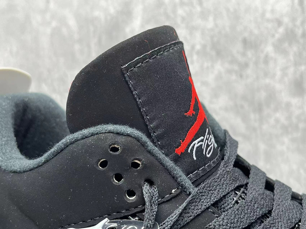 Jordan AJ4 Black Cement Black and Grey Sneakers